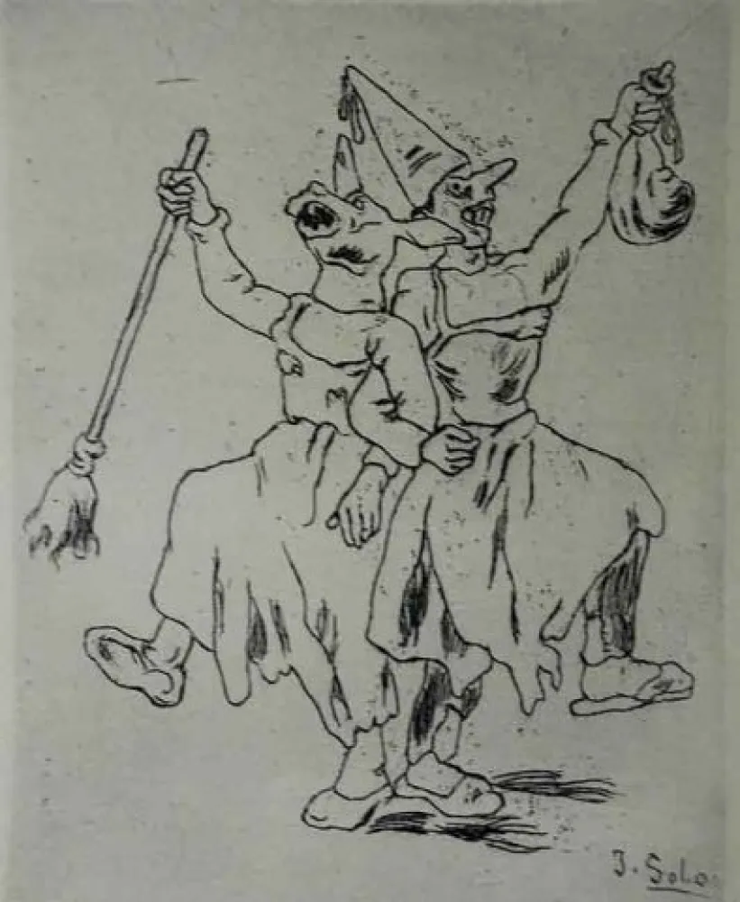 Ets Gutiérrez Solana  - Máscaras bailando cogidas