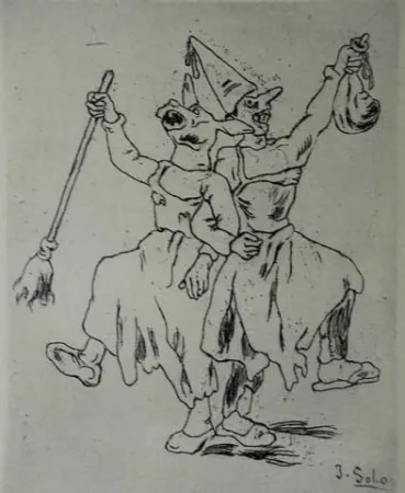 Ets Gutiérrez Solana  - Máscaras bailando cogidas