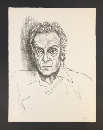 Lithografie Guttuso - Autoritratto