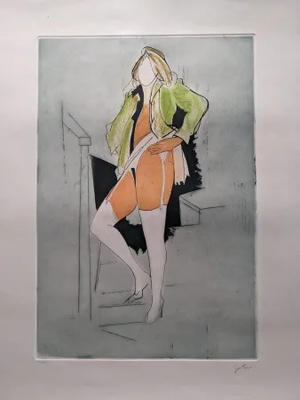 Ets En Aquatint Guttuso - Calze Bianche / White Socks