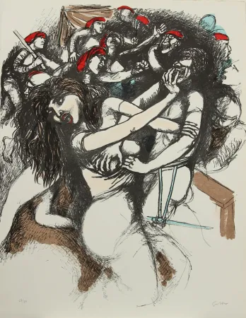 Lithografie Guttuso - I VESPRI SICILIANI