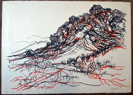 Lithografie Guttuso - Portella delle Ginestre