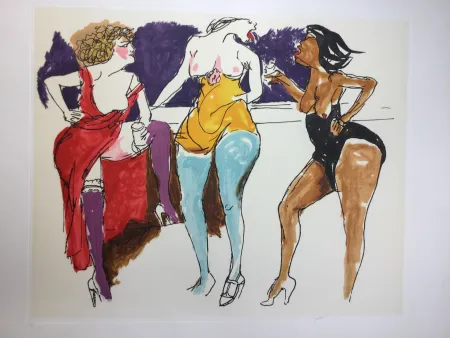 Ets En Aquatint Guttuso - Untitled 