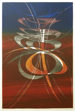 Lithografie Haass - Moving Present