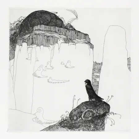 Gravure Hablik - Turmfalke (Kestrel)