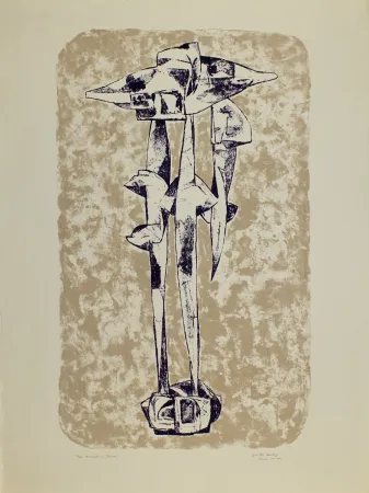 Lithografie Hadzi - Sculpture Study