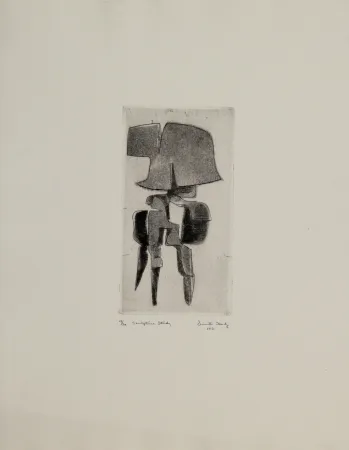 Ets En Aquatint Hadzi - Sculpture Study