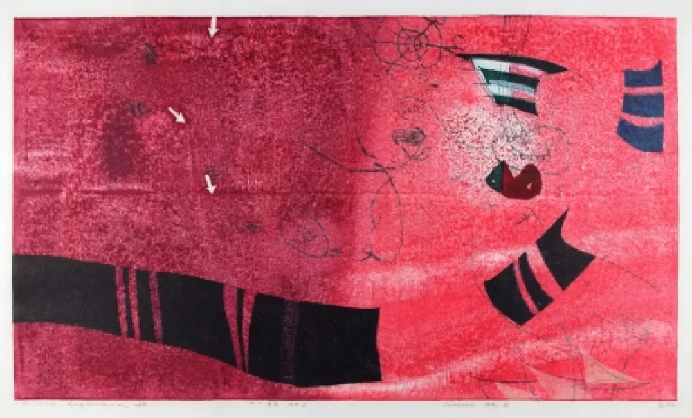 Houtsnede Hagiwara - Circus