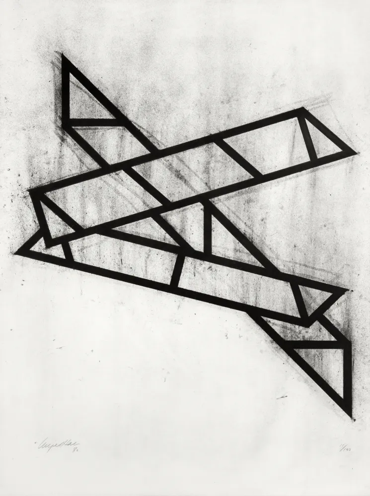 Lithografie Hall - Composition