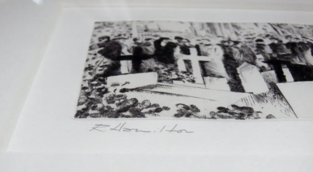 Ets Hamilton - With unfeigned regret (Illustration for James Joyce’s ‘Ulysses’, 1989)