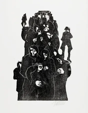 Houtsnede Hammerstiel - Täglich ist Allerseelen (Every Day is All Souls' Day)