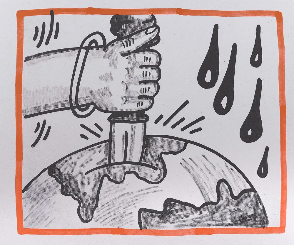 Lithografie Haring - Against all Odds, 1990