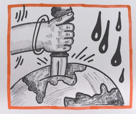 Lithografie Haring - Against all Odds, 1990