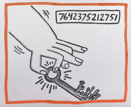 Lithografie Haring - Against all Odds, 1990