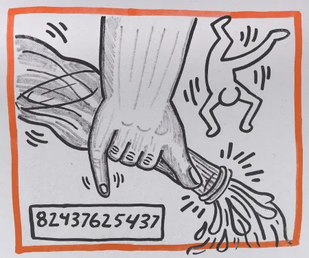 Lithografie Haring - Against all Odds, 1990