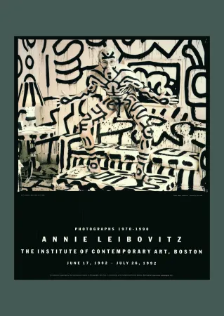Lithografie Haring - Annie Leibovitz: 'Keith Haring, New York, 1986' 1992 Offset-lithograph