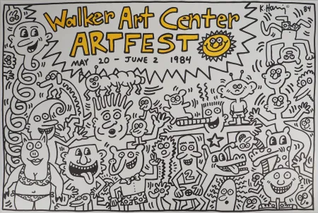 Lithografie Haring - Artfest : Walker Art Center