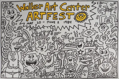Lithografie Haring - Artfest : Walker Art Center