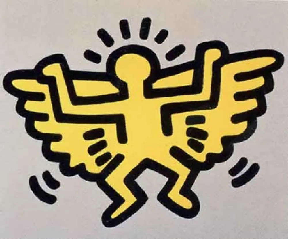 Zeefdruk Haring - Icons (Angel)