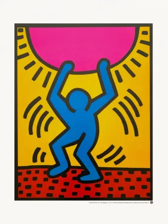 Zeefdruk Haring - International Youth Year