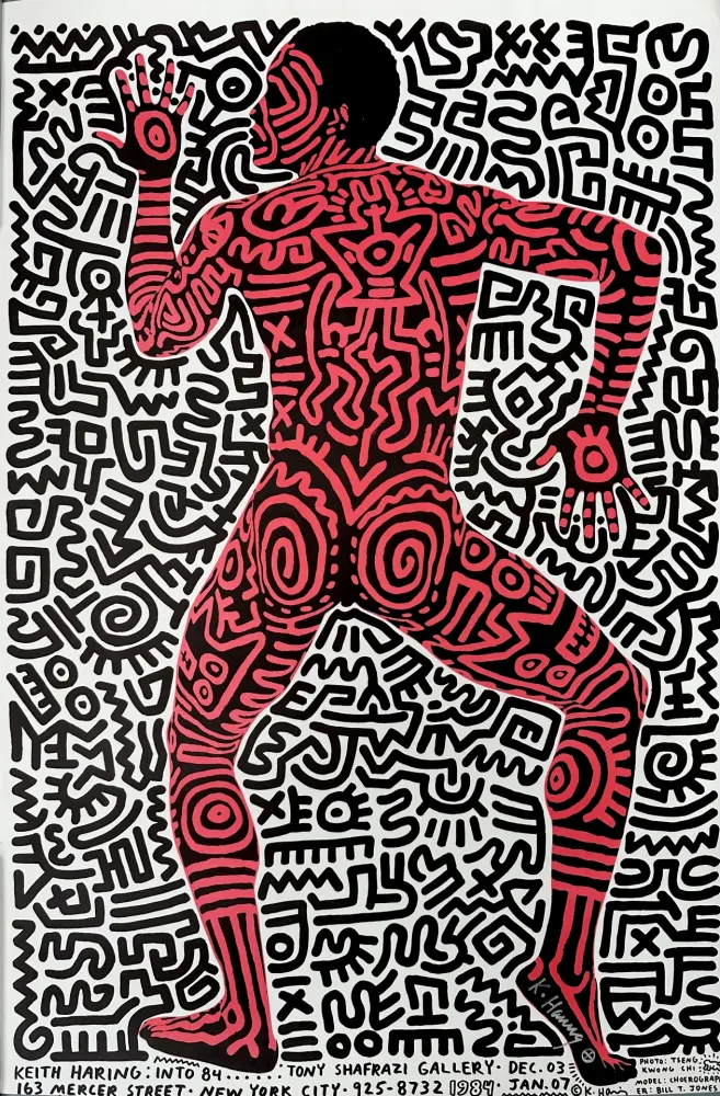 Lithografie Haring - Into 84