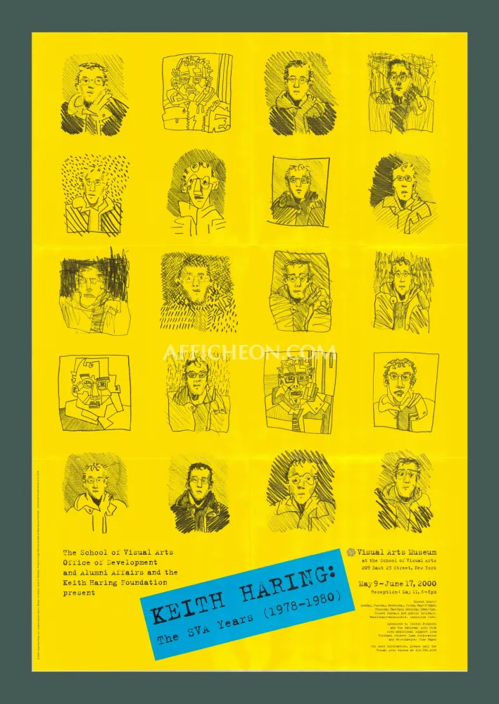 Lithografie Haring - Keith Haring: 'The SVA Years' 2000 Offset-lithograph