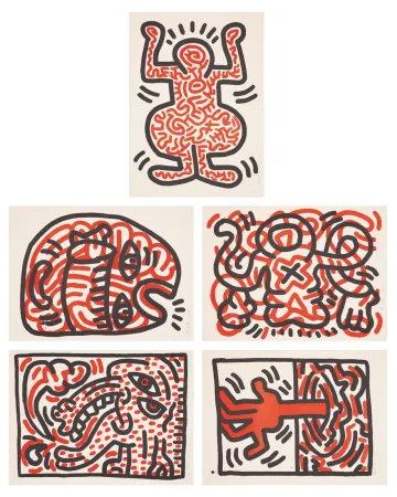 Lithografie Haring - 