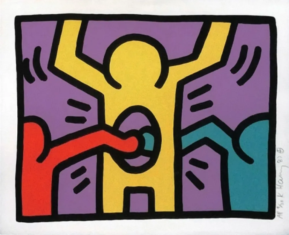 Zeefdruk Haring - POP SHOP I (1)