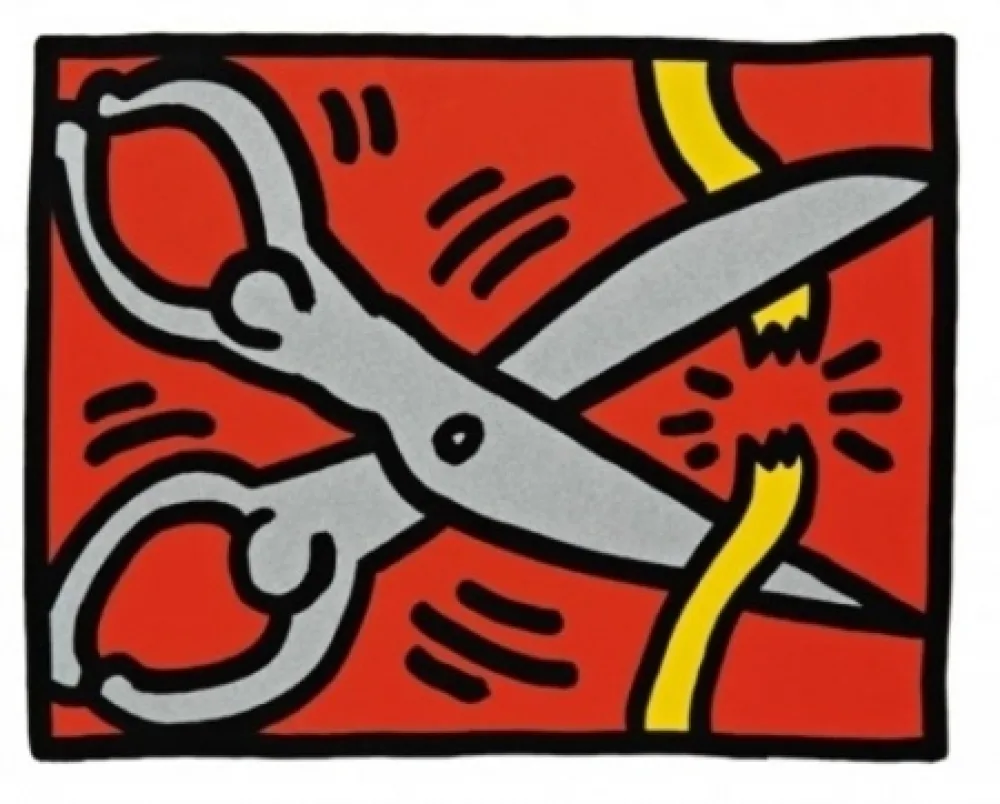 Zeefdruk Haring - Pop Shop III B