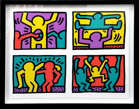 Zeefdruk Haring - POP SHOP QUAD I