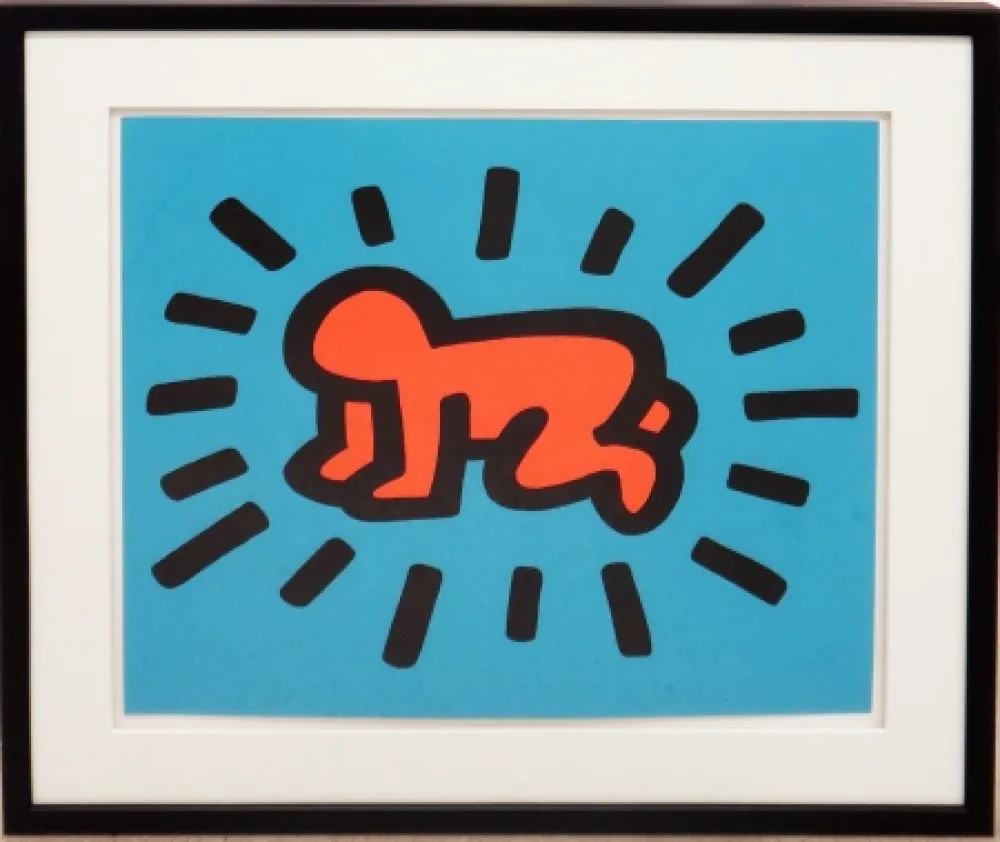Zeefdruk Haring - Radiant Baby (from Icons series)