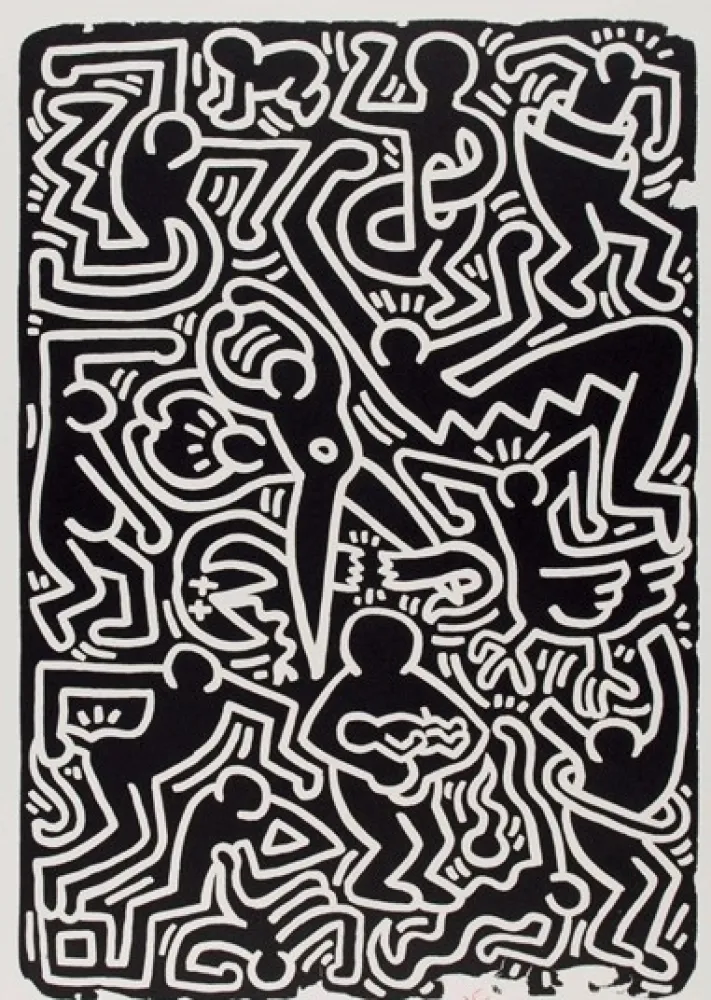 Lithografie Haring - Stones 5, from 5 works: stones.