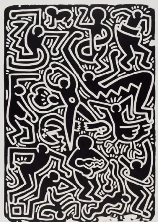Lithografie Haring - Stones 5, from 5 works: stones.