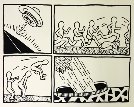 Zeefdruk Haring - The Blueprint Drawings #3