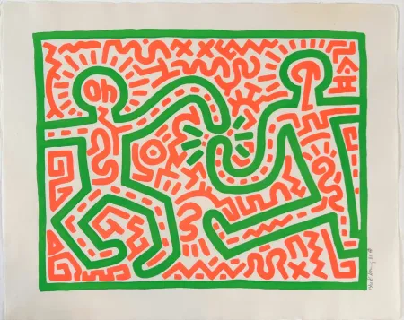 Houtsnede Haring - Untitled