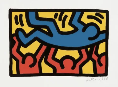 Lithografie Haring - Untitled
