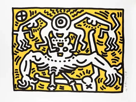 Lithografie Haring - Untitled