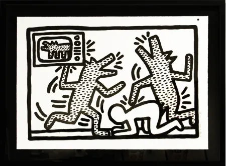 Lithografie Haring - Untitled (3)