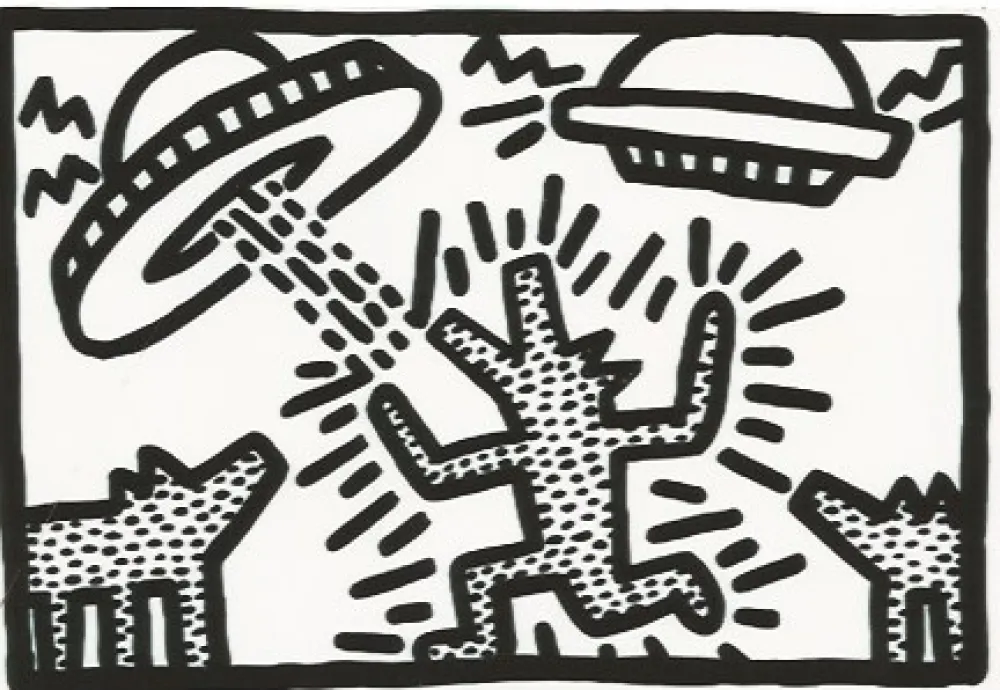 Lithografie Haring - Untitled 4