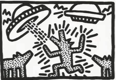 Lithografie Haring - Untitled 4