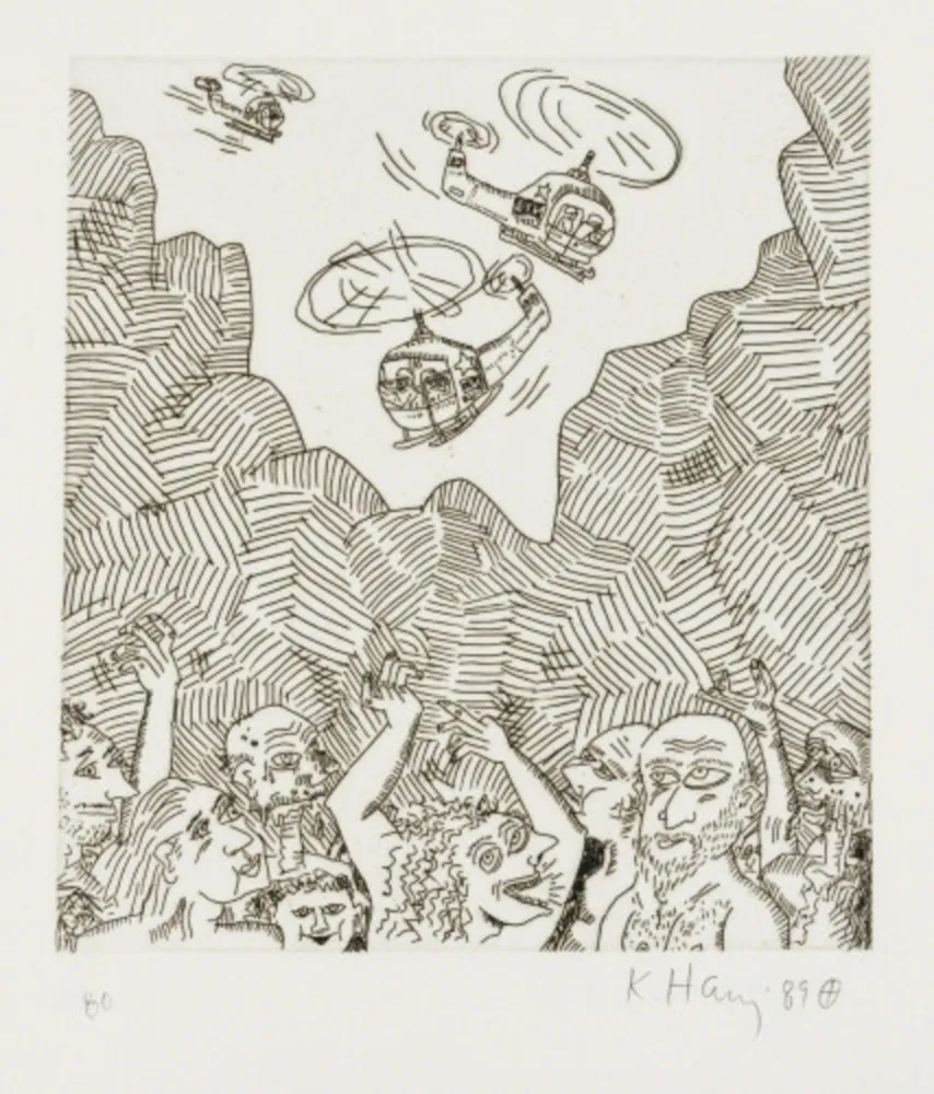 Gravure Haring - Untitled (From the Valley Suite)