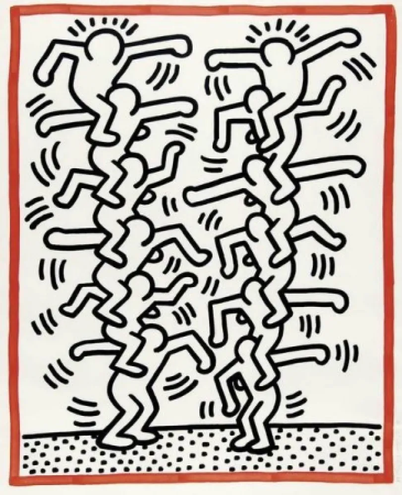 Lithografie Haring - Untitled, from 