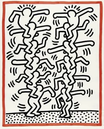 Lithografie Haring - Untitled, from 