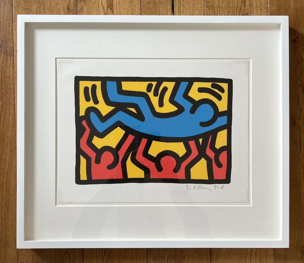 Lithografie Haring -  Untitled IV B 