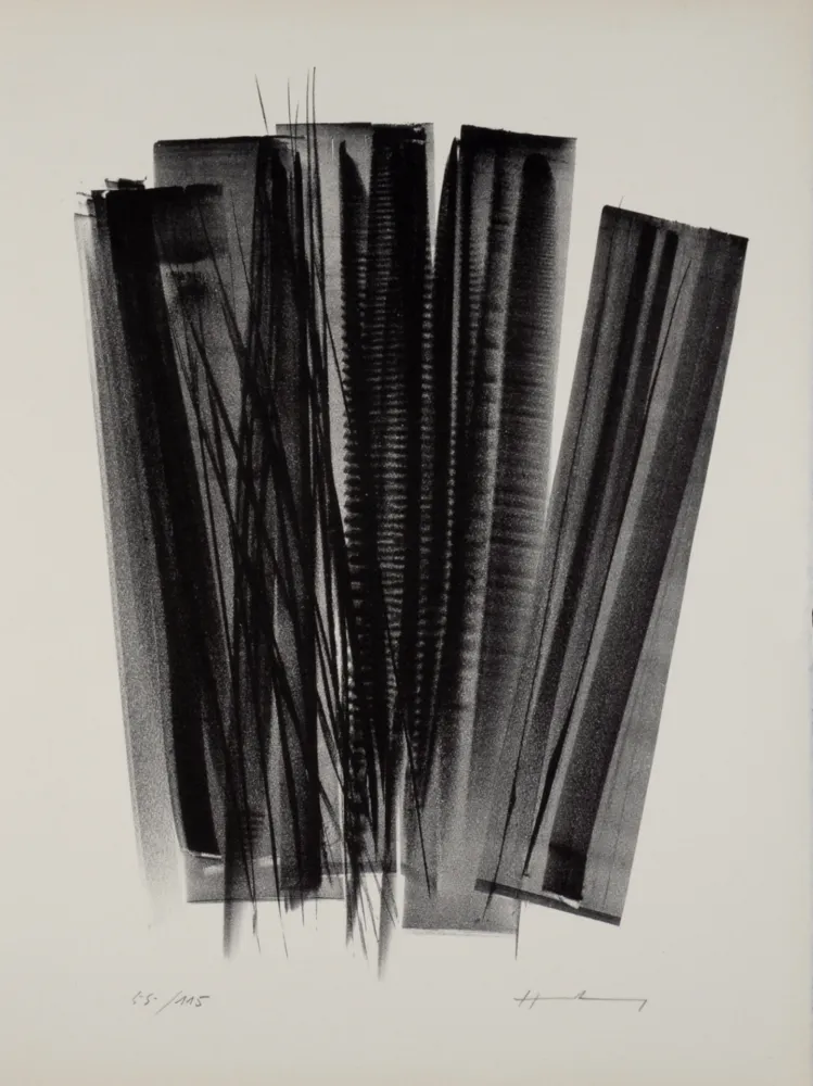 Lithografie Hartung - Campagne de schiste (L 162), 1978 - Hand-signed