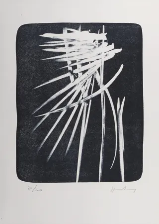 Lithografie Hartung - Composition, 1987 - Hand-signed