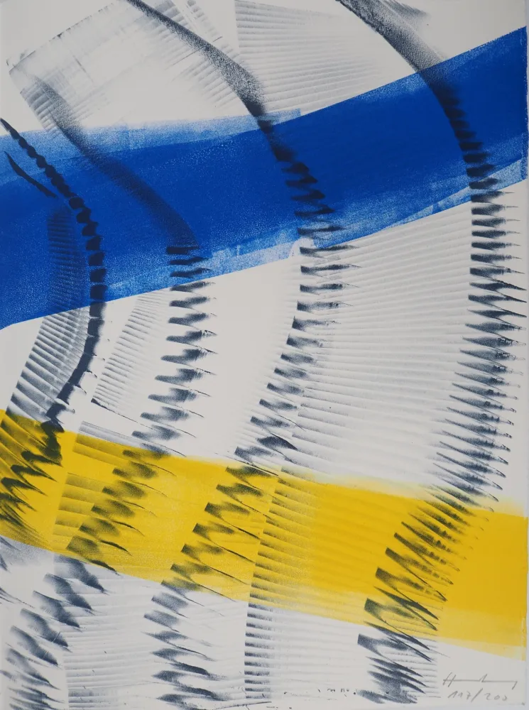 Lithografie Hartung - Composition coloré