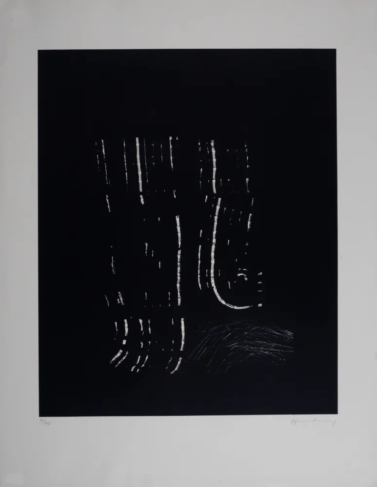 Lithografie Hartung - Composition L 1977-2, 1977 - Hand-signed