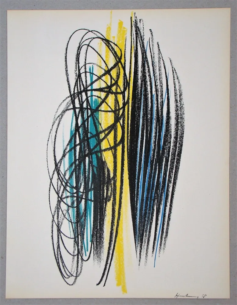 Lithografie Hartung - Composition pour XXe Siècle