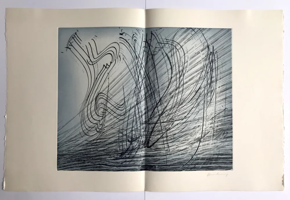 Ets Hartung - GM 1973-10 / Élégie des Alizés pl. II